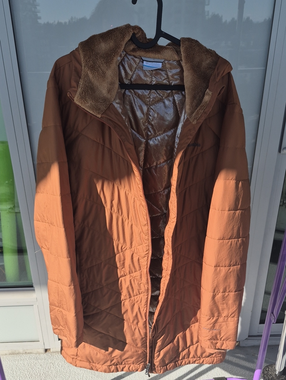 Columbia Insulated Hooded Coat - Brown